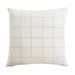Jones Windowpane Pillow - Ivory/Natural - Ballard Designs Ivory/Natural - Ballard Designs
