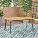 Latitude Run® Farjand Dining Table Wood/Metal in Brown | 28.75 H x 63 W x 35.5 D in | Outdoor Dining | Wayfair 202545D8EDED4FE38BED4C7C3D3490E5