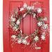 The Holiday Aisle® 24" Silk Wreath Silk in Red | 22 H x 24 W x 6 D in | Wayfair 71B8D65D3DDC45A39F9BFCEC144CB805