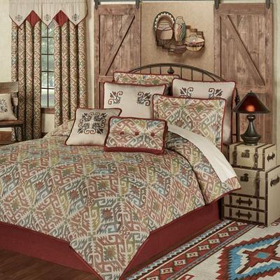 Bandera Comforter Set Multi Warm, King, Multi Warm