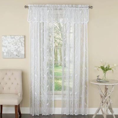 Troubadour Lace Curtain Panel, 56 x 84, Ivory