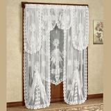 Victorian Bustle Tailored Lace Panel, 60 x 84, White