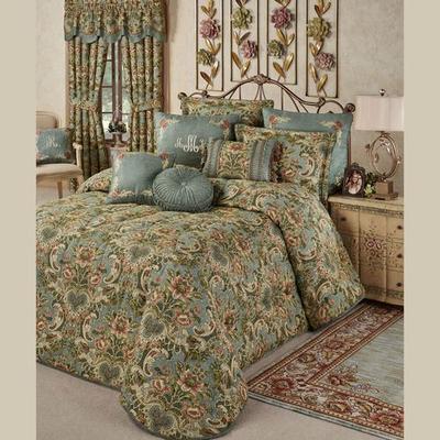 Calais Grande Bedspread Teal, California King, Teal