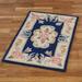 Serena Aubusson II Small Accent Rug 1'10" x 2'10", 1'10" x 2'10", Parisian Blue