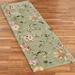 Secret Floral Rug Runner Sage, 2'3" x 9'6", Sage