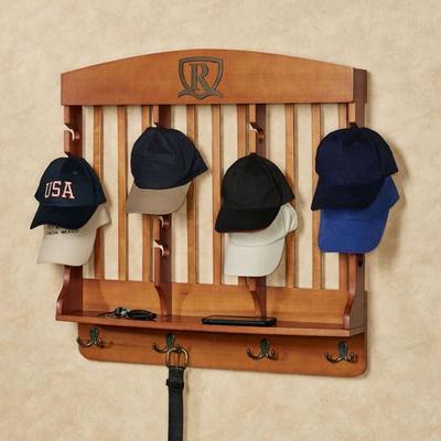 Deluxe Horizontal Cap Rack Windsor Oak 20 Cap, 20 Cap, Windsor Oak