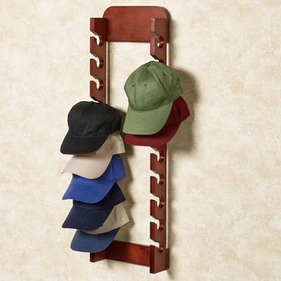 Cap Display Rack, Double, Mission Red Oak