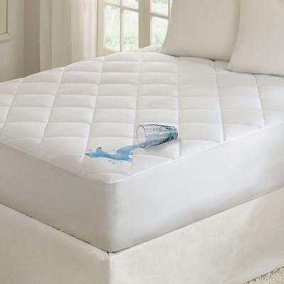 Quiet Nights Waterproof Mattress Pad White, King, White