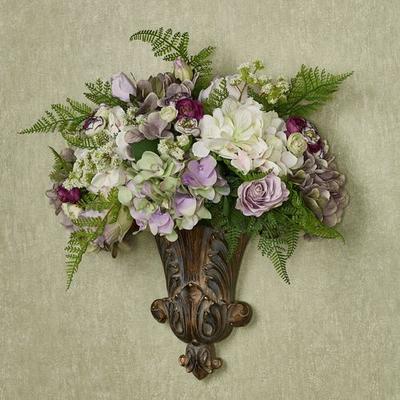 Grace Floral Medley Wall Pocket Purple , Purple