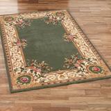 Harmony Border Rectangle Rug, 3'6" x 5'6", Sage