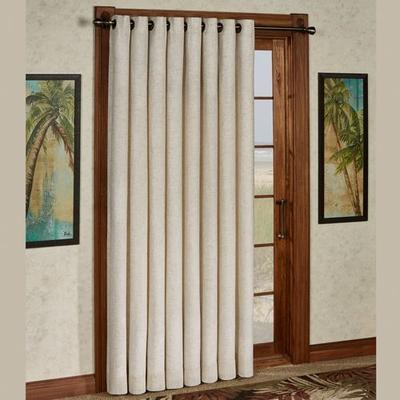 New Castle Grommet Patio Curtain Panel 106 x 84, 106 x 84, Natural