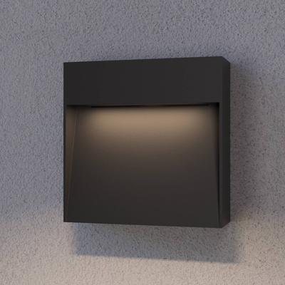 Aussenwandleuchte Noreia Lucande, dimmbar, schwarz, Aluminium, Modern, Wandleuchte außen Image