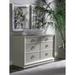 Artistica Home Signature Designs Zeitgeist Linen Double Dresser Wood in White | 35 H x 54 W x 22 D in | Wayfair 01-2141-222