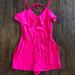 American Eagle Outfitters Tops | American Eagle Outfitters Romper W/Pockets | Color: Pink | Size: Xxs