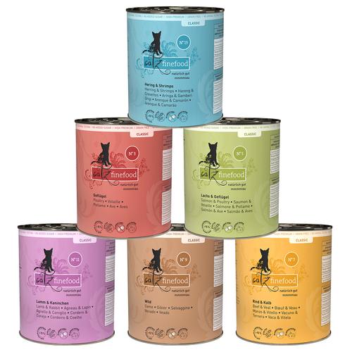 6x800g Mixpaket catz finefood Katzenfutter