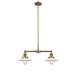 Innovations Lighting Bruno Marashlian Halophane 21 Inch 2 Light Mini Chandelier - 209-BB-G1