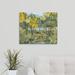 Alcott Hill® 'Changing Leaves' Painting on Canvas in Green | 20 H x 24 W x 1.25 D in | Wayfair 36C5172969394BFAA18A399279CCCA48
