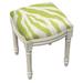 World Menagerie Jilyn Solid Wood Vanity Stool Linen/Wood/Upholstered in Green | 19 H x 16 W x 15 D in | Wayfair C5CE5C4C14A34C91AC24F6642592F964