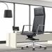 Orren Ellis Monastiri High Back Executive Chair Upholstered in Gray/Pink | 45.7 H x 24.8 W x 25.2 D in | Wayfair ADFFF0BD418A4D64899CC64EF986EBF5