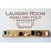 Winston Porter Laundry Room Wash Dry Fold Repeat Wall Decal Vinyl in Red | 8 H x 20 W in | Wayfair 7E608896383845599F3F21154D6B70BD