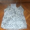 Anthropologie Tops | Anthropologie Cami | Color: Cream/Gray | Size: Xs