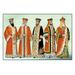 Buyenlarge 'Odd Fellows: Costumes for King Saul' Painting Print in Green/Orange | 20 H x 30 W x 1.5 D in | Wayfair 0-587-07116-8C2030