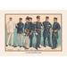 Buyenlarge 'U.S. Navy Uniforms 1899' by Werner Painting Print in Blue | 20 H x 30 W x 1.5 D in | Wayfair 0-587-03463-7C2030