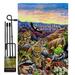 Breeze Decor Canyon Friends Nature Wildlife Impressions Decorative 2-Sided 1.5 x 1.1 ft. Flag Set in Black/Brown | 18.5 H x 13 W in | Wayfair