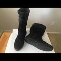 Coach Shoes | Coach Black Suede Boots | Color: Black/Gray | Size: 6.5