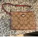 Coach Bags | Coach Wristlet Authentic With Damaged Wristlet | Color: Red/Tan | Size: Os