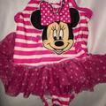 Disney Swim | Girls Disney Minnie Mouse Swimsuit | Color: Pink/White | Size: 24mb