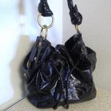 Coach Bags | Coach Black Patent Leather Drawstring Bag. | Color: Black/Gold | Size: 12"X 16"X 8"