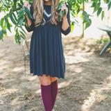 American Eagle Outfitters Dresses | Black Baby Doll Dress. | Color: Black | Size: S