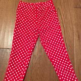 Disney Bottoms | Disney Toddler Girl Minnie Mouse Polka Dot Pants | Color: Red | Size: 5tg