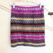 Anthropologie Skirts | Anthropologie Zig Zag Striped Multi-Color Crochet | Color: Pink/Purple | Size: Xs