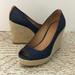 Coach Shoes | Coach Denim Espadrille Wedges | Color: Blue | Size: 8.5