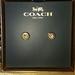 Coach Jewelry | Coach Stud Ear Rings | Color: Gold/Pink | Size: Os