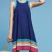 Anthropologie Dresses | Crochet Trim Swing Dress From Anthropologie | Color: Blue/Pink | Size: M