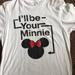 Disney Tops | Disney Minnie Mouse Shirt | Color: White | Size: M