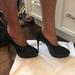 Burberry Shoes | Burberry Black Platform 4 Inch Heels | Color: Black | Size: 8.5