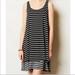 Anthropologie Dresses | Anthropologie Striped Swing Dress | Color: Black/White | Size: Xs