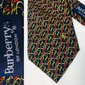 Burberry Accessories | Burberry’s Of London Vintage Men’s Neck Tie Silk | Color: Blue/Red | Size: Os