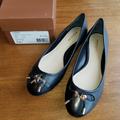 Coach Shoes | Coach Noella Black Leather Flat | Color: Black | Size: 6