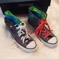 Converse Shoes | Converse High Top Grey Colorful Polkadot Trifold | Color: Gray | Size: 8