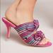 Anthropologie Shoes | Charles David Pink Souffle Bow Sandals Heels | Color: Pink | Size: 8.5