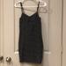 American Eagle Outfitters Dresses | Dark Gray Lace Cami Dress | Color: Gray | Size: 0