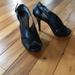 Coach Shoes | Coach Open Toe High Heel Shoes | Color: Black | Size: 6.5