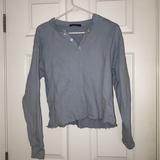 Brandy Melville Sweaters | Brandy Melville Light Blue Cropped Sweatshirt | Color: Blue | Size: S