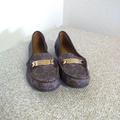 Coach Shoes | Coach Olive Brown Signature Flat Shoes | Color: Brown/Gold | Size: 5