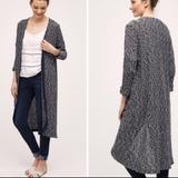 Anthropologie Sweaters | Dolan Anthro Oak Street Navy Beach Duster Cardigan | Color: Blue/White | Size: Xs